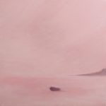 تابلو دکوراتیو نقاشی رنگ روغن دریای صورتی