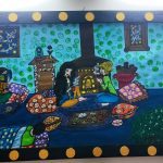 تابلو نقاشی خانواده ارامش شادی